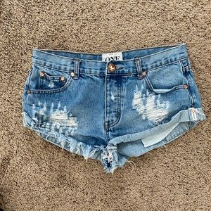 One Teaspoon Jean Shorts